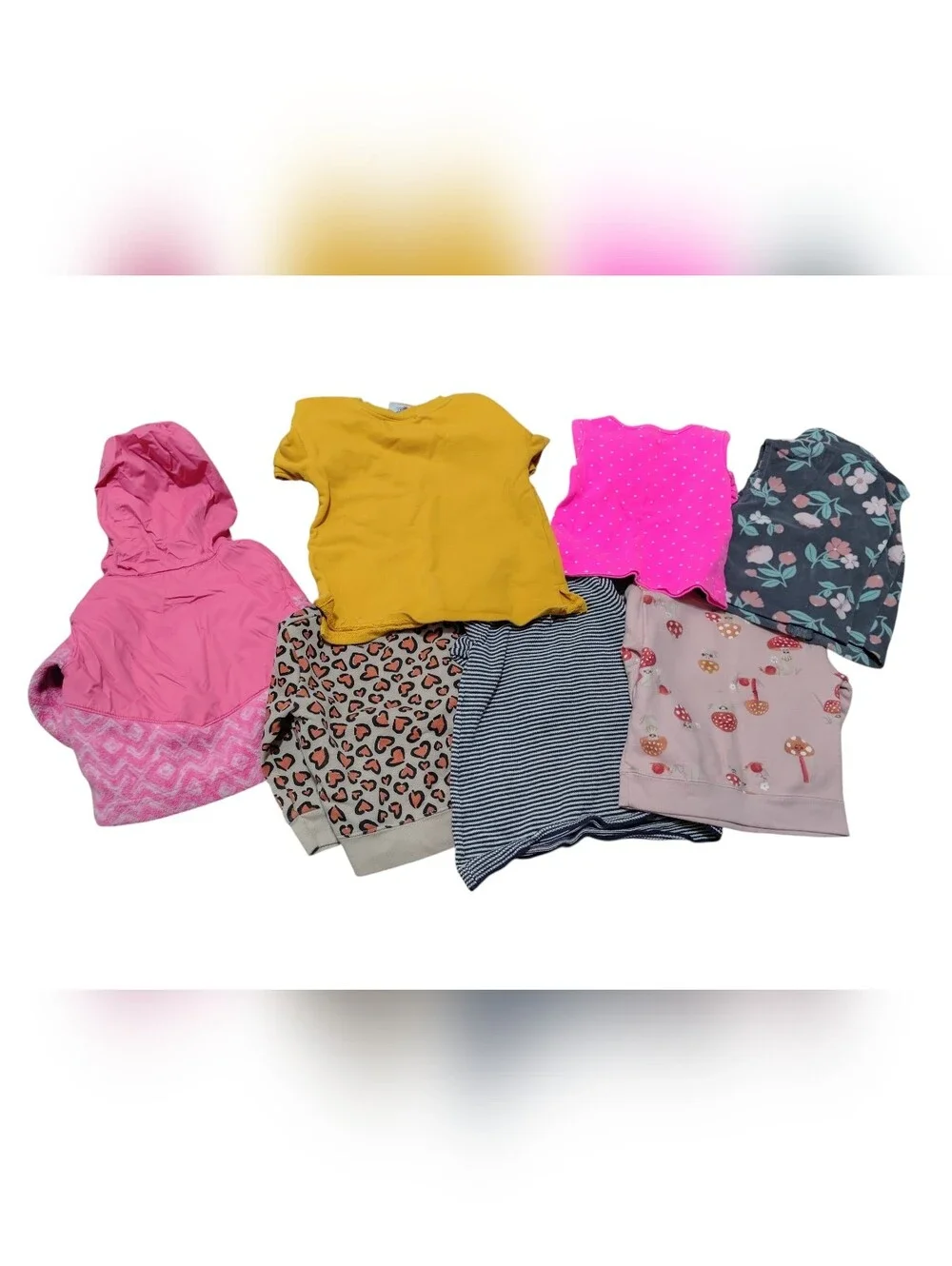 Lot of 7 Baby Girl Clothes Bundle 6-12M 12M Columbia Gap Carter's Paw Patrol